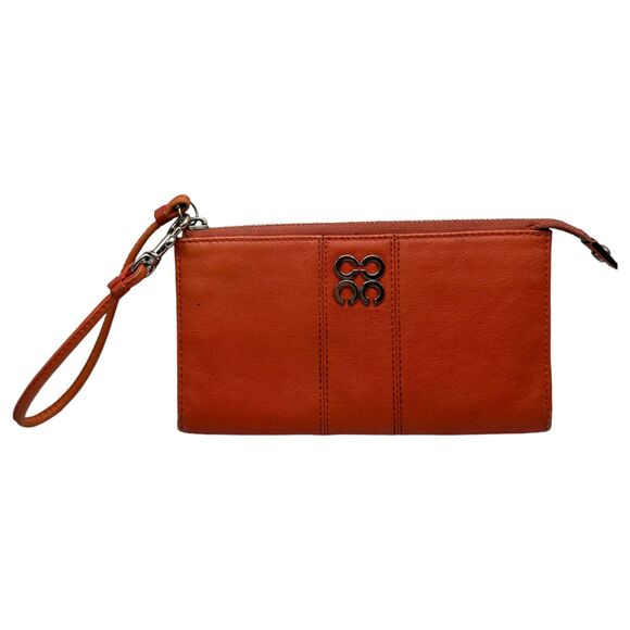 Coach Pink Leather Wristlet Wallet Clutch - Picture 1 of 6
